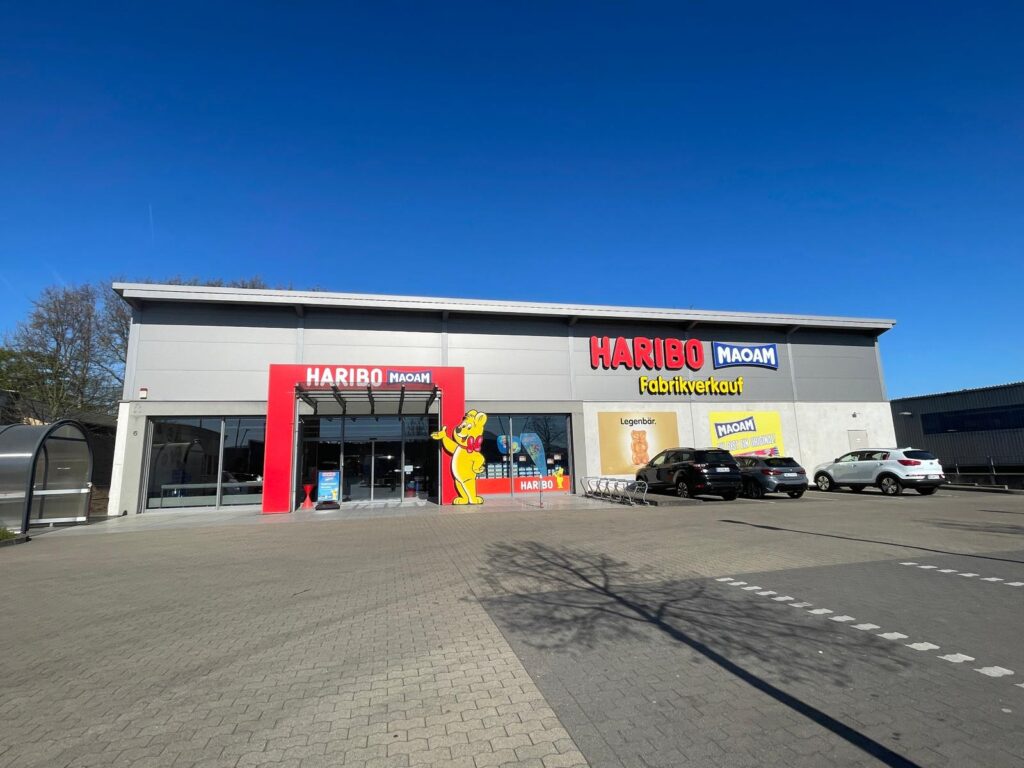 ドイツのスーパーに陳列されたハリボー各種